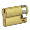 Union 2x20 Single Euro Cylinder Brass
