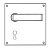 Union Sable Door Furniture On 152mm Plate Lock AS