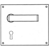 Union Sable Door Furniture On 178mm Plate Lock AS