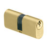 Cisa G40D Large Oval Double Cylinder Brass