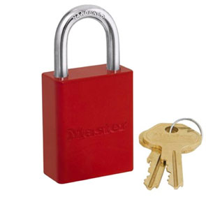 Master Lock Safety Padlock Aluminium Red KA