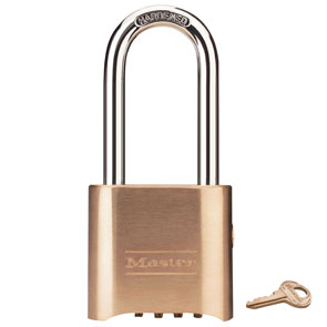 Master Lock Combination Padlock w/ Key Override LS