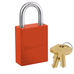 Master Lock Safety Padlock Aluminium Orange KD