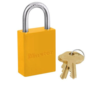 Master Lock Safety Padlock Aluminium Yellow KD