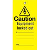 Lockout tags 200x100mm Caution Equipment lock (10)
