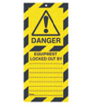 Tag 75X160mm Danger Equipment locked out (10)