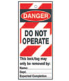Tag 75X160mm Danger Do Not Operate (10)