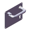 Union Reslock Lever Furniture 60mm SS - RH