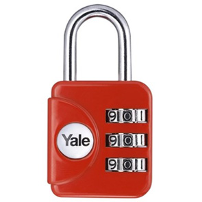 Yale YP1 Combination Padlock Red
